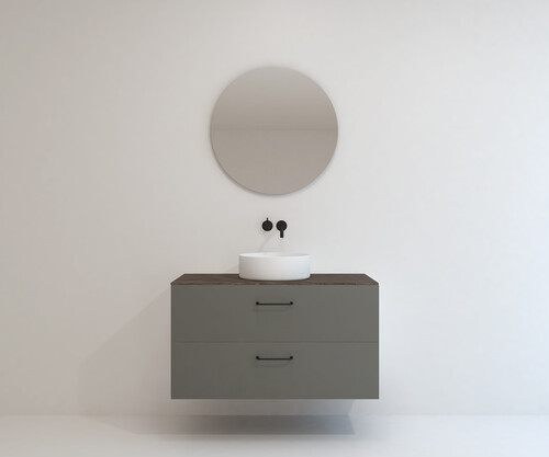 Pack MORLAIX + encimera Dekton + lavabo + espejo circular