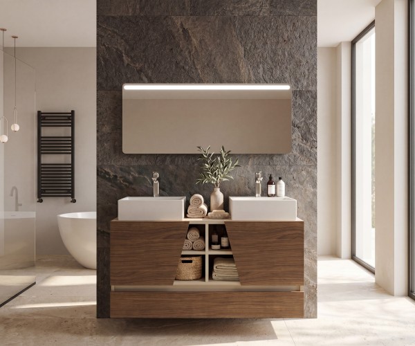 Pack CANNES PLUS+ espejo LED + lavabo 2