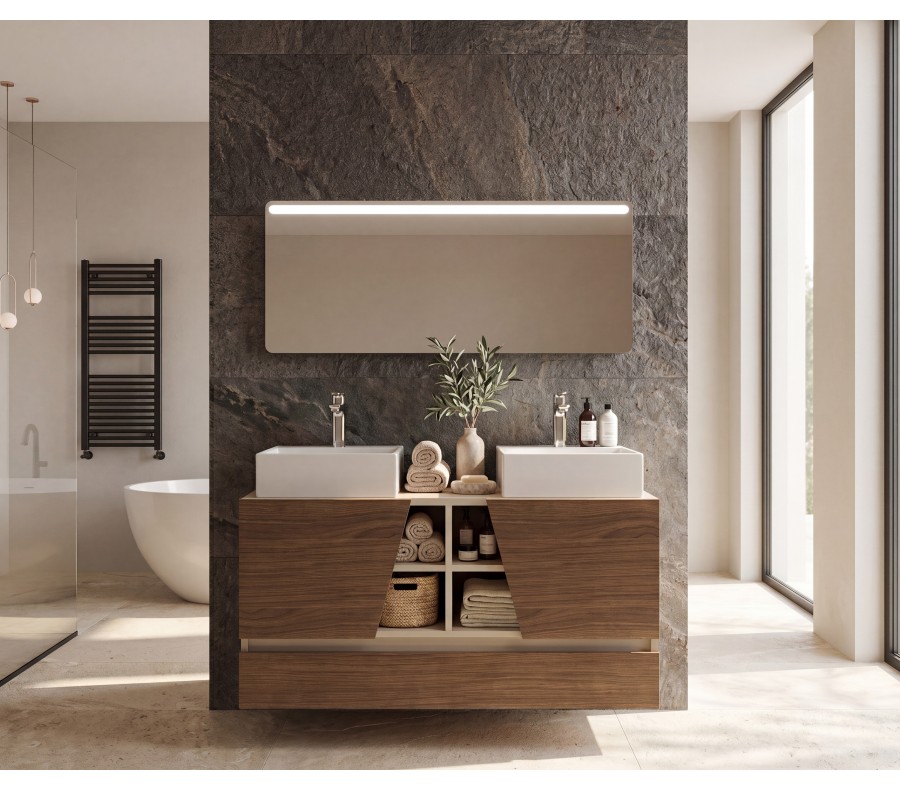 Pack CANNES PLUS+ espejo LED + lavabo