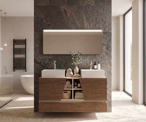 Pack CANNES PLUS+ espejo LED + lavabo