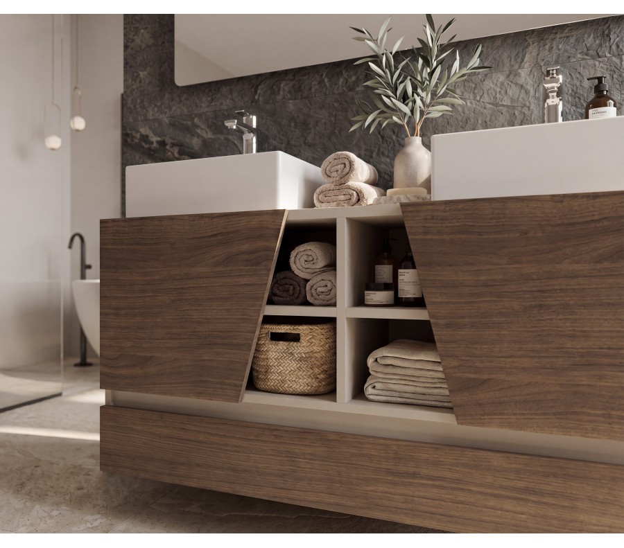 Pack CANNES PLUS+ espejo LED + lavabo