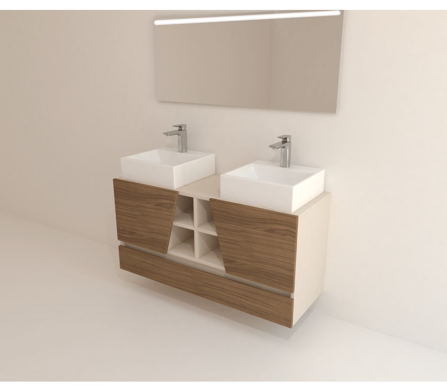 Pack CANNES PLUS+ espejo LED + lavabo