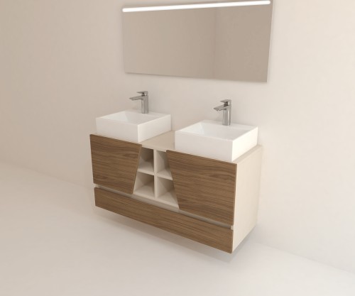 Pack CANNES PLUS+ espejo LED + lavabo
