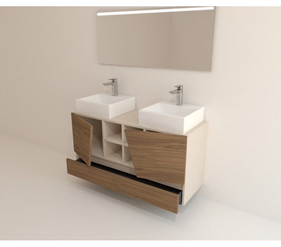 Pack CANNES PLUS+ espejo LED + lavabo