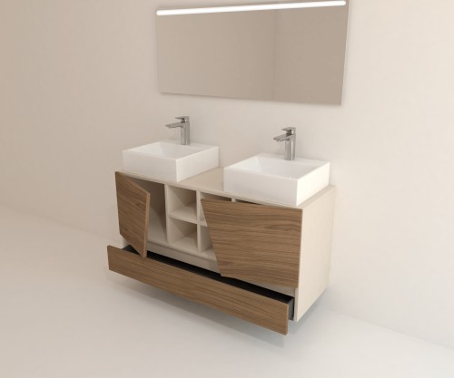 Pack CANNES PLUS+ espejo LED + lavabo