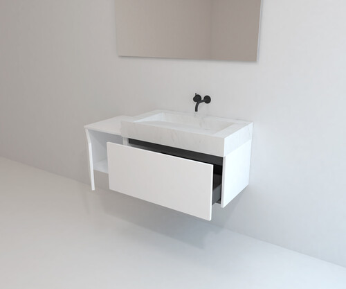 Pack NICEA + lavabo Dekton + espejo LED