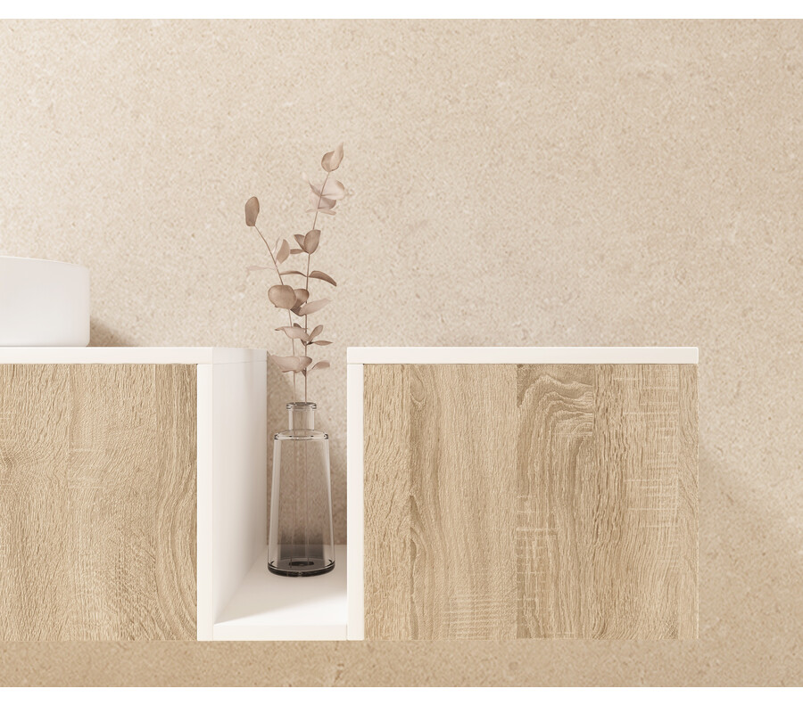 Pack POURTET + lavabo + espejo circular