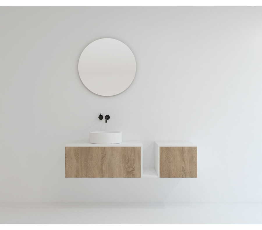 Pack POURTET + lavabo + espejo circular