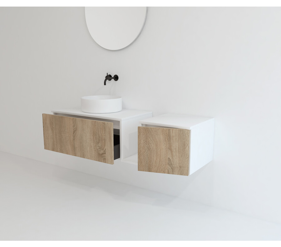 Pack POURTET + lavabo + espejo circular