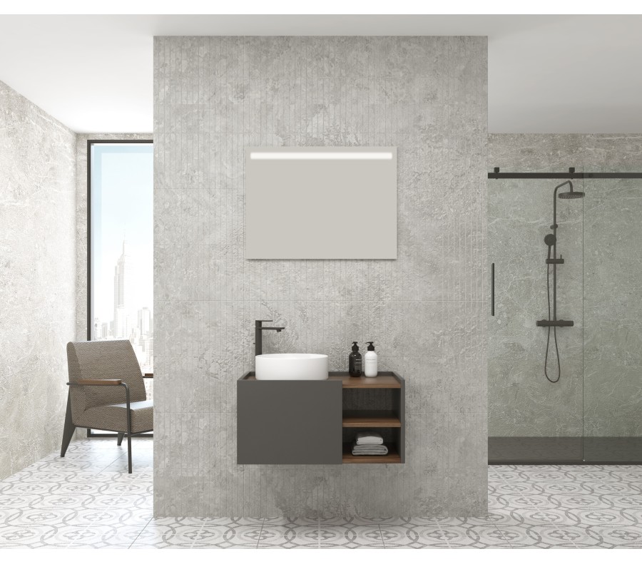 Pack RHÔNE + lavabo + espejo LED