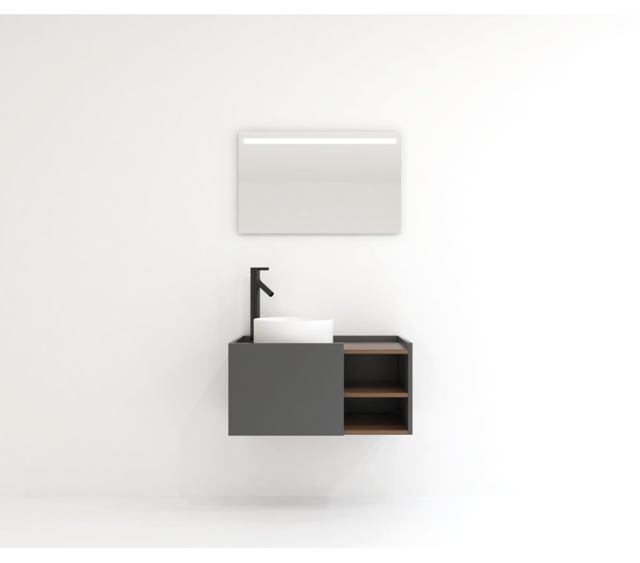 Pack RHÔNE + lavabo + espejo LED