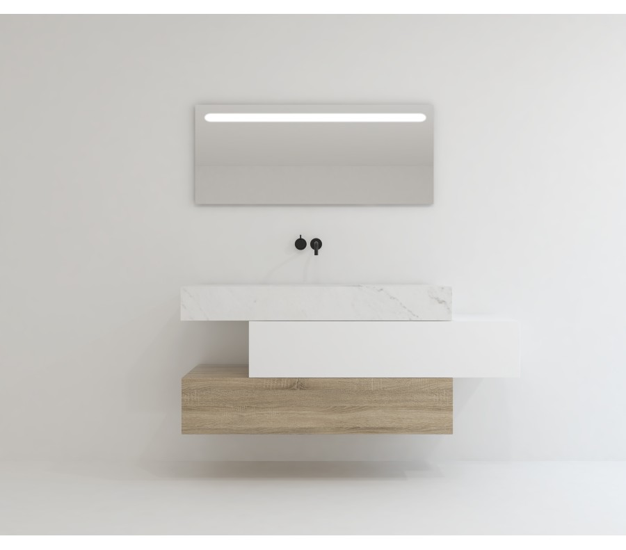Pack SAVOIE + lavabo Dekton + espejo LED