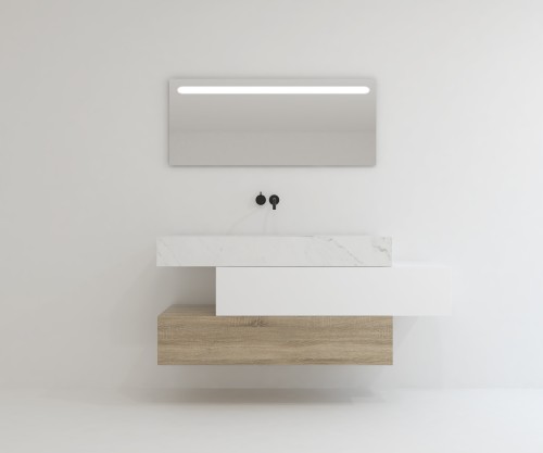 Pack SAVOIE + lavabo Dekton + espejo LED