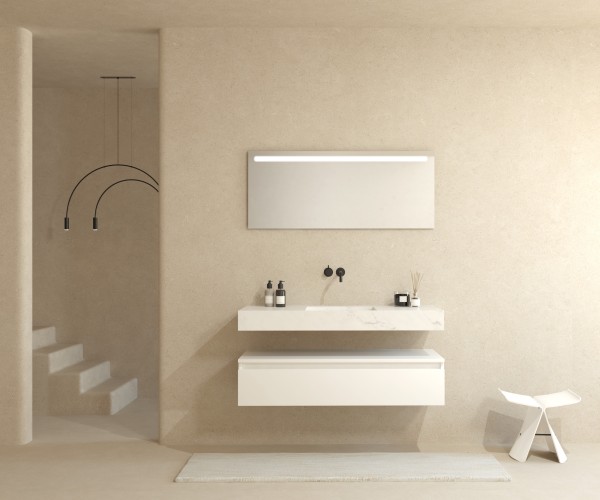 Pack CORSE + lavabo Dekton + espejo LED