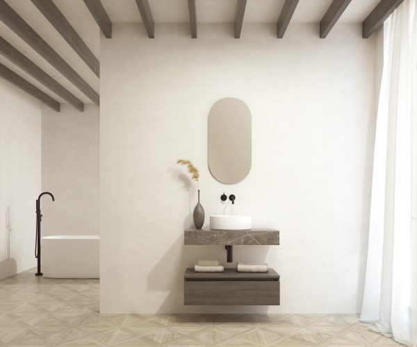 Pack DOMME + encimera Dekton + lavabo + espejo cápsula