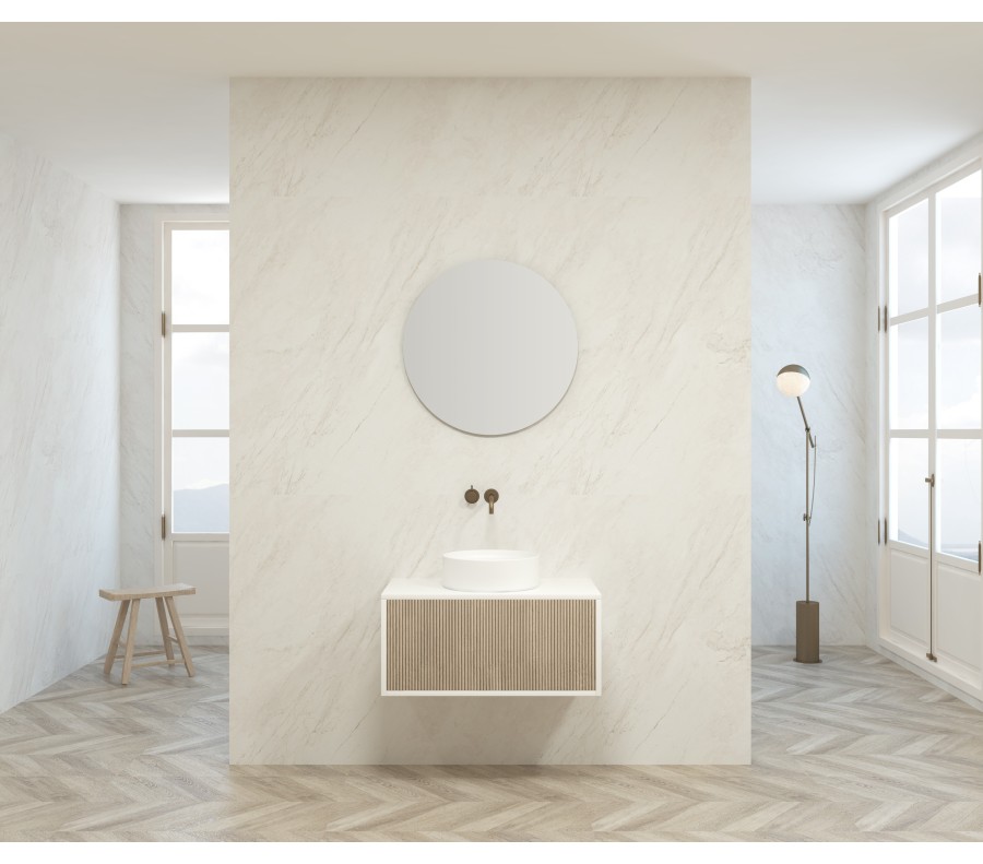 Pack VENTOUX + lavabo + espejo circular