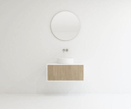 Pack VENTOUX + lavabo + espejo circular