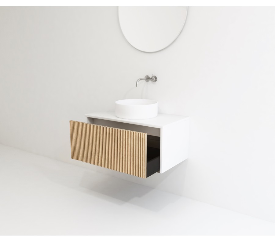 Pack VENTOUX + lavabo + espejo circular