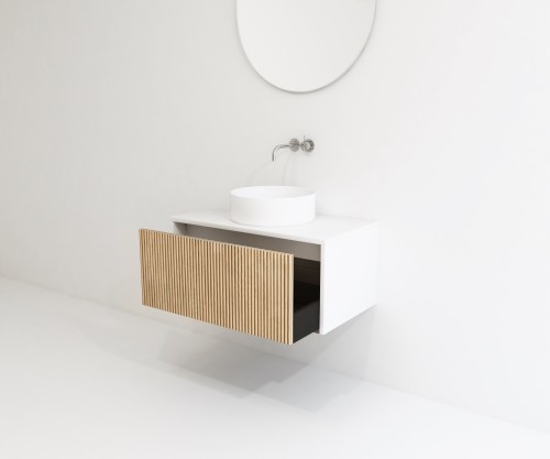 Pack VENTOUX + lavabo + espejo circular