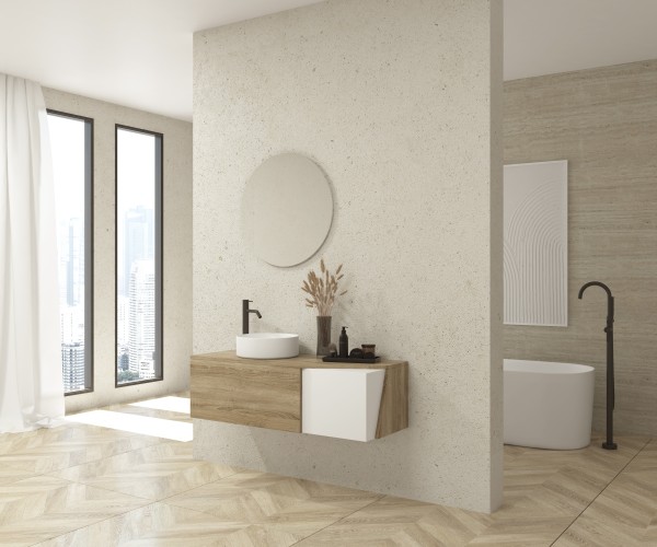 Pack MONTBEL + lavabo + espejo circular